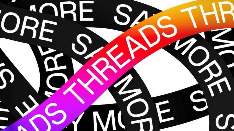 Screenshot of Threads logo from the Apple App Store.